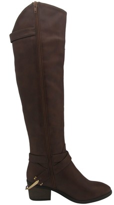 OLIVIA MILLER Stella Over-the-Knee Buckle Boot
