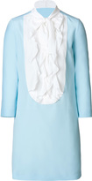 Thumbnail for your product : Viktor & Rolf Silk Blend Dress with Ruffled Tuxedo Front