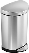 Thumbnail for your product : Container Store 2.6 gal. Semi-Round Step Can Stainless