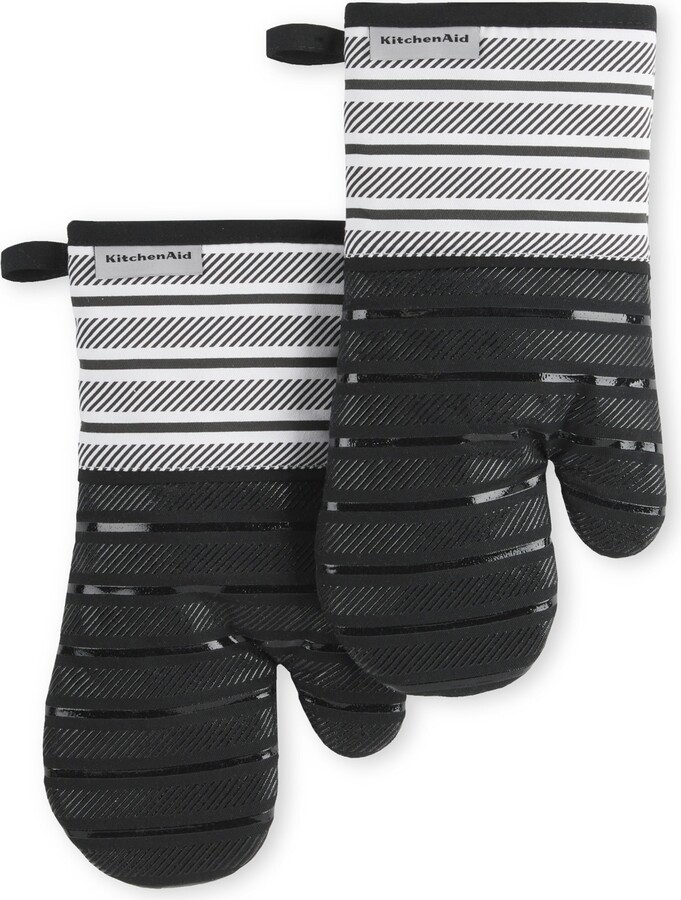 KitchenAid Albany Oven Mitt 2-Pack Set, 7" x 13"