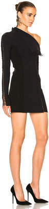 Dion Lee Corded Elastic Laced Dress in Black | FWRD