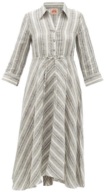 amira knitted dress grey melange