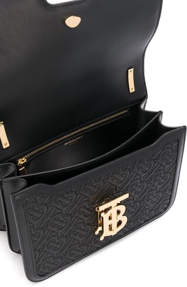 Burberry small TB quilted monogram bag