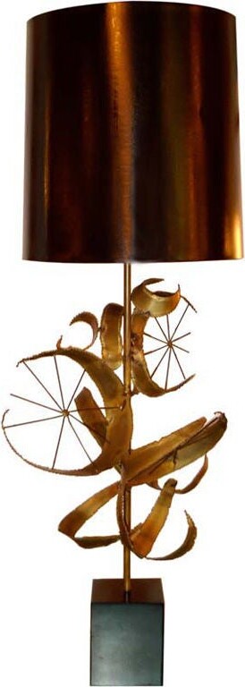 Laurel Lamp Company Brutalist “setarrah” Lamp By Bijan Of California For Laurel