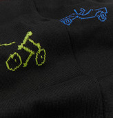 Thumbnail for your product : Paul Smith Intarsia Cotton-Blend Socks
