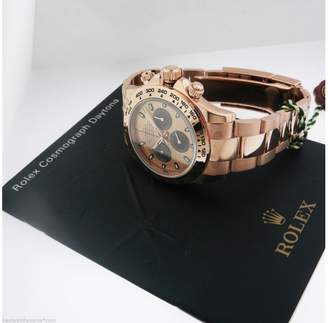 Rolex Cosmograph Daytona Men's Rose Gold Watch 116505 Pink Dial