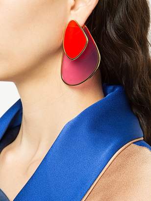Peter Pilotto layered colour block earrings