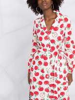 Thumbnail for your product : Boutique Moschino Apple Print Cotton Shirt Dress