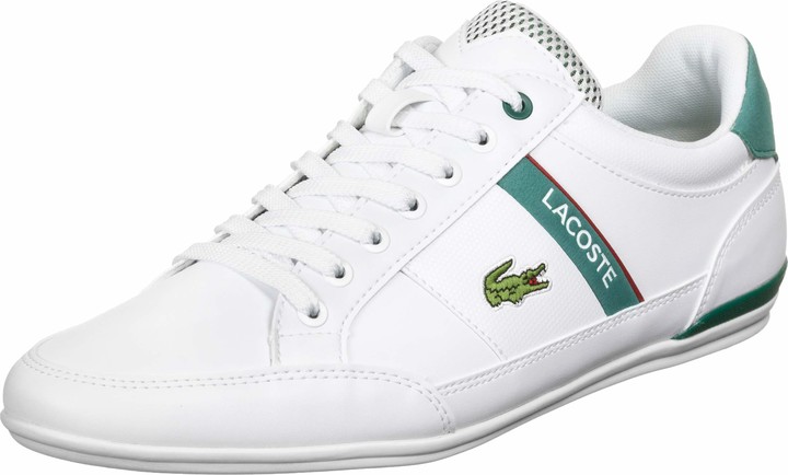 lacoste mens giron trainers white