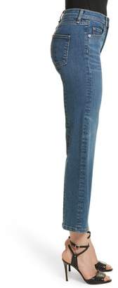 Veronica Beard Jackie Crop Straight Leg Jeans