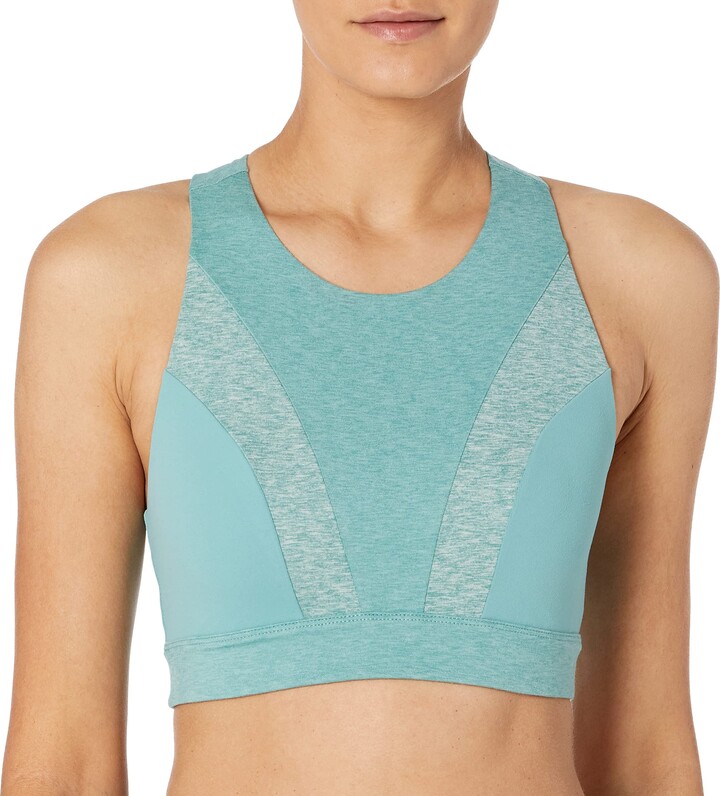 Eddike Først karakterisere Core 10 Amazon Brand Women's Studiotech High Neck Longline Yoga Bralette  Sports Bra - ShopStyle