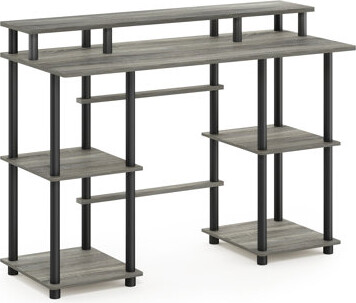 Ebern Designs Regine Credenza Desk with Hutch