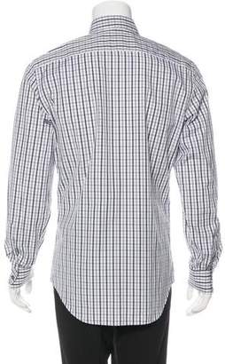 Lanvin Plaid Button-Up Shirt w/ Tags