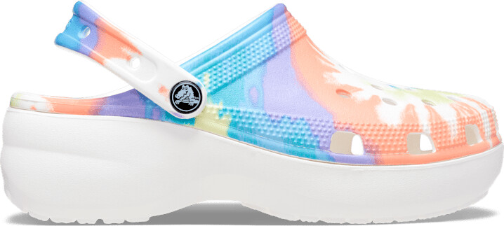 Crocs Women's Classic Platform Tie-Dye Graphic Clog - ShopStyle