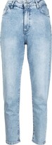 High-Waisted Cropped Jeans 