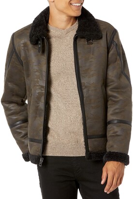 guess sheepskin jacket