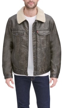 brown leather levi jacket