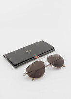 Thumbnail for your product : Paul Smith Shiny Silver 'Drake' Sunglasses