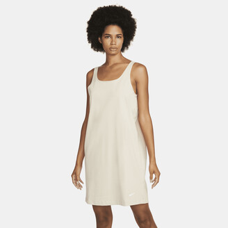 Nike Women's Sportswear Jersey Tank Top Dress in Brown - ShopStyle