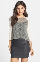 Thumbnail for your product : Lily White Faux Leather Miniskirt (Juniors)