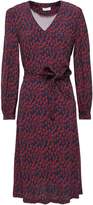 Thumbnail for your product : Claudie Pierlot Rafaela Belted Printed Crepe Dress
