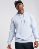 Thumbnail for your product : ASOS Design DESGN lightweight hoodie in light blue-Purple