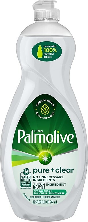Palmolive Ultra Pure + Clear Liquid Dish Soap, Clean, 32.5 oz. (US04272A)