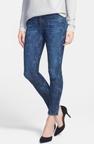 Thumbnail for your product : Vince 'Dylan' Laser Pattern Jeans (Dark Indigo Floral)