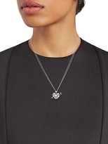 Thumbnail for your product : Renee Lewis Sterling Silver, 18K Two-Tone Gold & Diamond-Studded Heart Arrow Necklace