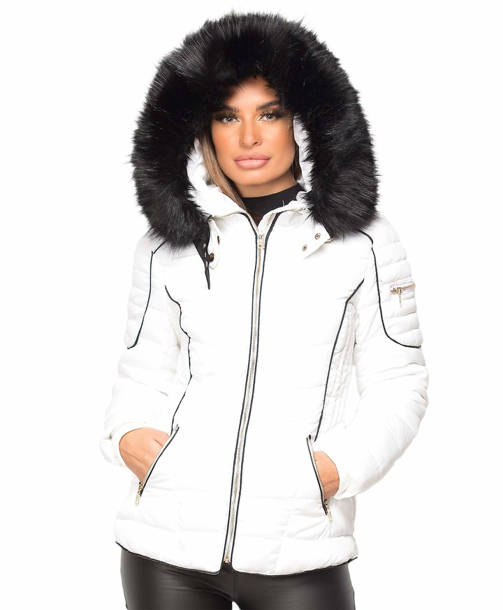 side zip puffer jacket