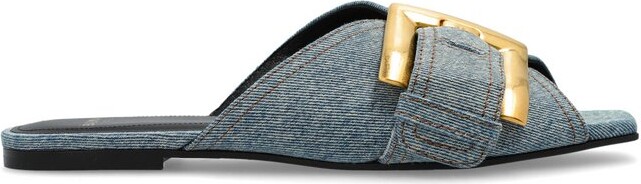 Denim Sandal Heel ShopStyle