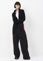 Thumbnail for your product : Vetements Black Oversized Sweatpants Red Stripes