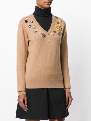 Dolce & Gabbana flower patch jumper