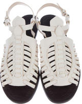 Thumbnail for your product : Proenza Schouler Leather Cage Sandals