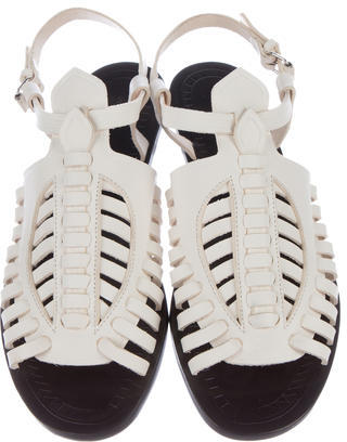 Proenza Schouler Leather Cage Sandals