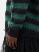 Thumbnail for your product : Bella Freud Striped Mohair-blend Sweater - Green Stripe