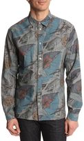 Thumbnail for your product : Paul Smith Flower Print Blue Shirt