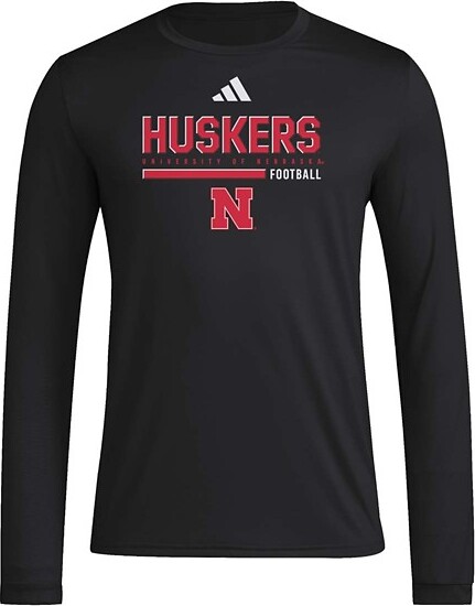 Nebraska Cornhuskers adidas Locker Football T-Shirt 3XLarge Black