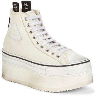 white platform high tops