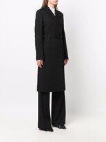 Thumbnail for your product : Valentino Belted Mid-Length Wool Coat