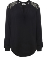 Thumbnail for your product : Velvet by Graham & Spencer Kerry Challis Lace Shirt