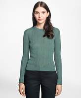 Thumbnail for your product : Brooks Brothers Long-Sleeve Rayon Crewneck Sweater
