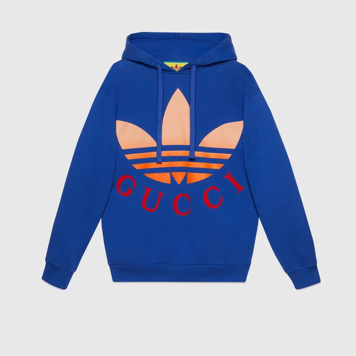 Gucci Hooded Cotton Sweatshirt With Print | ShopStyle