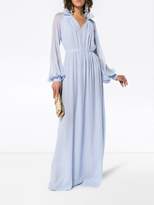 Thumbnail for your product : Giambattista Valli Silk gown with ruffle high neck