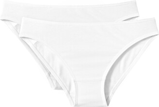 La Redoute Collections Pack Of 2 Plain Knickers In Cotton
