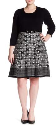 Sandra Darren Knit Sweater Dress (Plus Size)