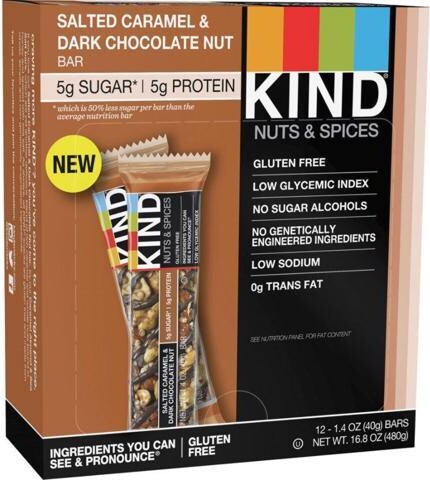 KIND Healthy Snacks KIND Food,Sltd Carml/Drkchcnut 26961
