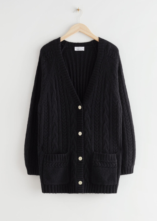womens black chunky jumper