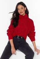 Thumbnail for your product : Nasty Gal Can't Believe Knit Cable Knit Sweater