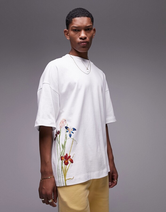 topman oversized white t shirt